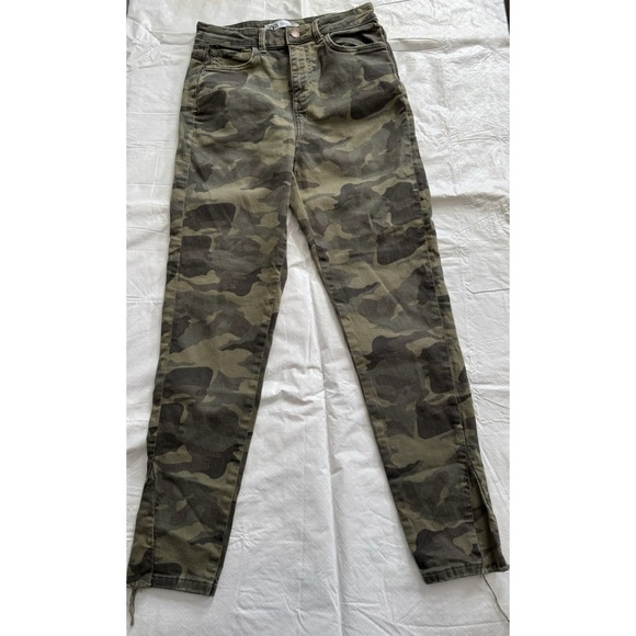 Zara Denim - Zara Womens Camouflage Camo Print Low Rise Stretch Skinny Denim Jeans USA 6